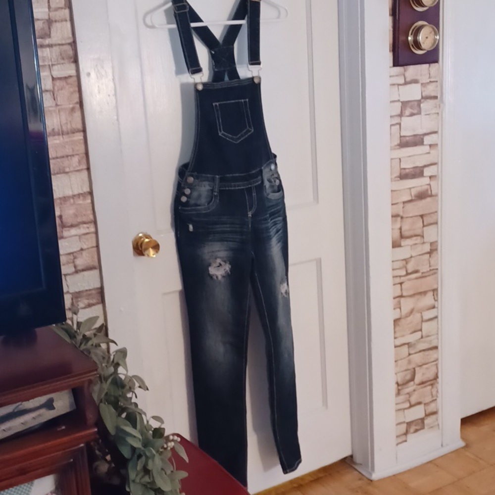 Almost famous bided overalls women's size small